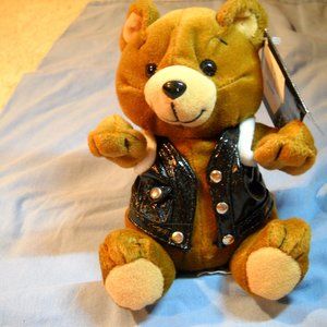 VINTAGE 1997 Harley Davidson MOTORHEAD bear 6" with TAG